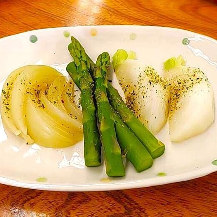 【減塩】春野菜のハーブ蒸し
